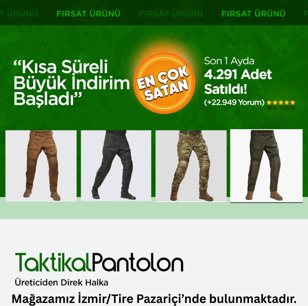 Mediloren™ Su Geçirmez Askeri Tactical Pantolon – Çok Cepli & Yırtılmaz Kumaş