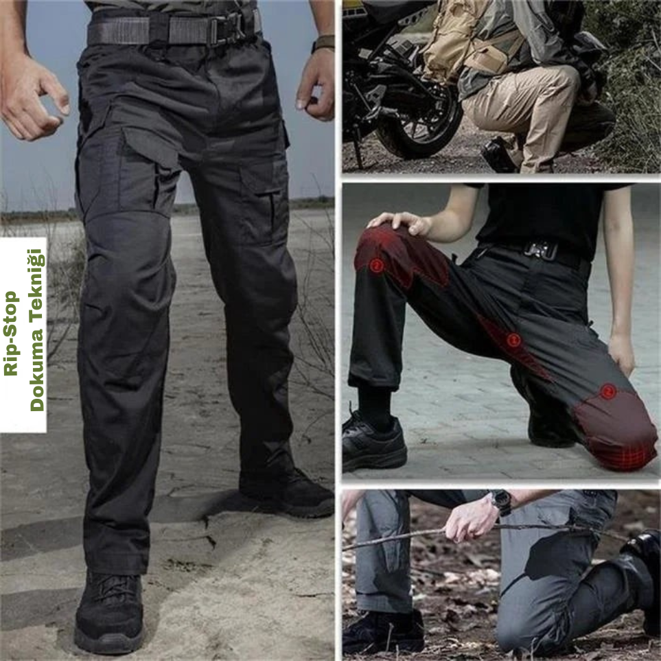 Mediloren™ Su Geçirmez Askeri Tactical Pantolon – Çok Cepli & Yırtılmaz Kumaş